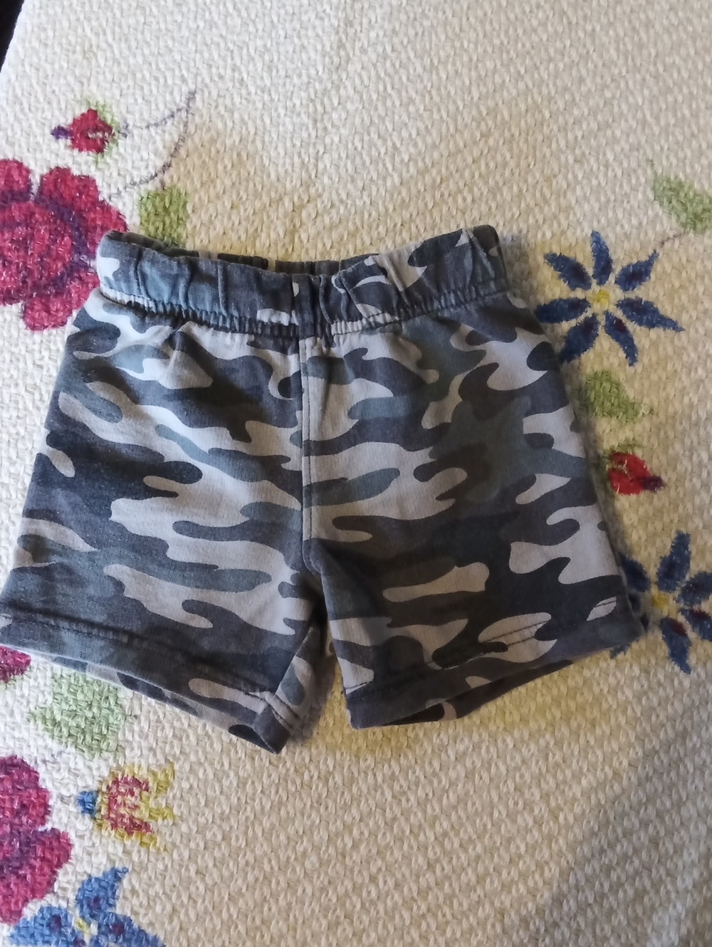 Carter's Gray Camouflage Knit Shorts